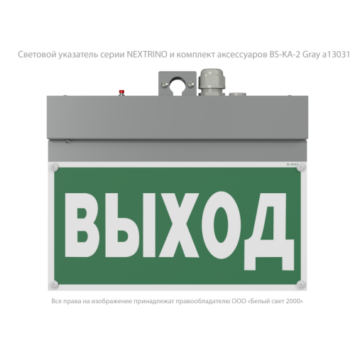 Указатель световой BS-NEXTRINO-71-S1-INEXI3 Gray Белый свет a15512