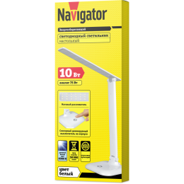 Светильник светодиодный настольный 94 683 NDF-D015-10W-6K-WH-LED 10Вт 6000К 500лм сенсор диммир. на