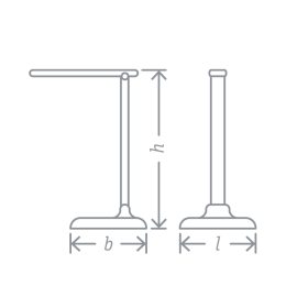 Светильник светодиодный настольный 94 683 NDF-D015-10W-6K-WH-LED 10Вт 6000К 500лм сенсор диммир. на