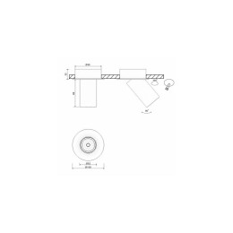 Крепление сменное М7 для светильников MINI VILLY поворотн. встраив. углублен. бел. SWG PRO 00-000048