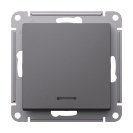 Переключатель 1-кл. AtlasDesign (сх. 6а) 10AX с подсветкой механизм базальт SE ATN001463