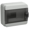 Корпус КМПн-8 TEKFOR IP65 черн. прозр. дверь пластик. IEK TF5-KP72-N-08-65-K03-K02