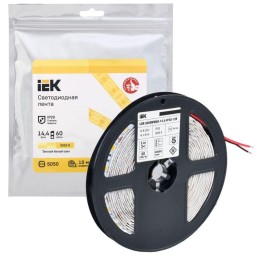 Лента светодиодная LED LSR-5050WW60-14.4-IP20-12В (уп.5м) IEK LSR2-1-060-20-3-05