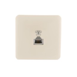 Розетка телефонная Viola RJ11 евро стандарт крем. LEZARD 751-0300-137