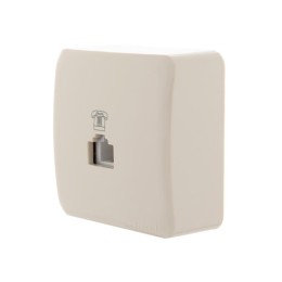 Розетка телефонная Viola RJ11 евро стандарт крем. LEZARD 751-0300-137