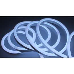 Лента светодиодная неоновая SMD 220В 2835 120 LED/м 6 Вт/м 220В IP65 холод. бел. (уп.50м) SWG Standa