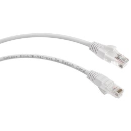 Патч-корд U/UTP кат.5E PC-UTP-RJ45-Cat.5e-1m-WH 2хRJ45/8p8c неэкранир. PVC 1м бел. Cabeus 7672c