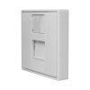 Панель лицевая 1 порт 45х45 Keystone шторка (DIY) SUPRLAN 10-0304-1