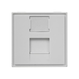 Панель лицевая 1 порт 45х45 Keystone шторка (DIY) SUPRLAN 10-0304-1