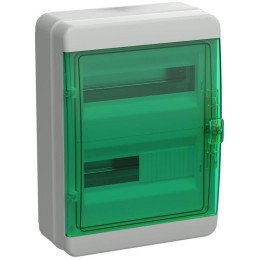Корпус КМПн-24 TEKFOR IP65 зел. прозр. дверь пластик. IEK TF5-KP72-N-24-65-K03-K06