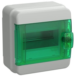 Корпус КМПн-6 TEKFOR IP65 зел. прозр. дверь пластик. IEK TF5-KP72-N-06-65-K03-K06
