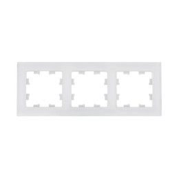 Рамка 3-пост. AtlasDesign Nature натур. стекло бел. SE ATN360103