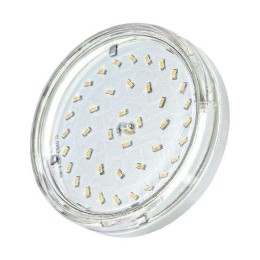 Лампа светодиодная PLED-ECO 6Вт таблетка прозрачная 5000К холод. бел. GX53 510лм 230В JazzWay 285209