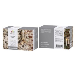 Гирлянда светодиодная "Свечи" 6м 30LED тепл. бел. 1.5Вт 220-240В IP20 провод ПВХ темн. зел. Neon-Nig