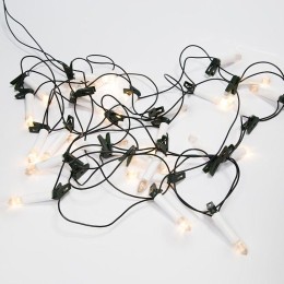 Гирлянда светодиодная "Свечи" 6м 30LED тепл. бел. 1.5Вт 220-240В IP20 провод ПВХ темн. зел. Neon-Nig