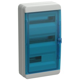 Корпус КМПн-36 TEKFOR IP65 син. прозр. дверь пластик. IEK TF5-KP72-N-36-65-K03-K07