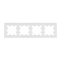 Рамка 4-пост. AtlasDesign Nature натур. стекло бел. SE ATN360104