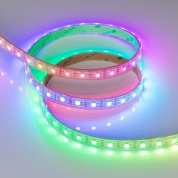 Лента светодиодная SPI-P-B60-12mm 5V RGB-PX1-BPT 12Вт/м IP66 5060 герметичная бегущий огонь (уп.5м)