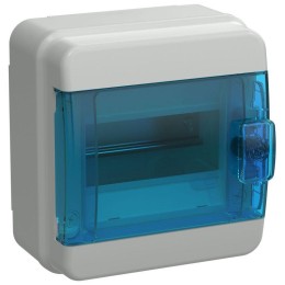 Корпус КМПн-6 TEKFOR IP65 син. прозр. дверь пластик. IEK TF5-KP72-N-06-65-K03-K07