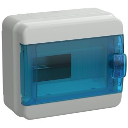 Корпус КМПн-8 TEKFOR IP65 син. прозр. дверь пластик. IEK TF5-KP72-N-08-65-K03-K07