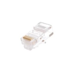 Коннектор RJ45 (8P8C) под витую пару кат.5E (класс D) неэкранир. 100МГц покрытие 3мкд универс. ножи