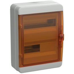 Корпус КМПн-24 TEKFOR IP65 оранж. прозр. дверь пластик. IEK TF5-KP72-N-24-65-K03-K09