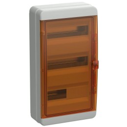 Корпус КМПн-36 TEKFOR IP65 оранж. прозр. дверь пластик. IEK TF5-KP72-N-36-65-K03-K09
