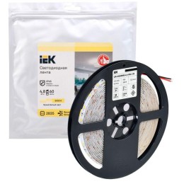 Лента светодиодная LED LSR-2835WW60-4.8-IP65-12В (уп.5м) IEK LSR1-1-060-65-3-05