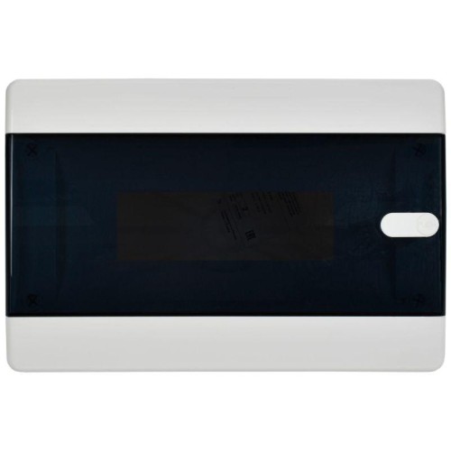 Корпус ЩРВ-П-12 UNION Compact IP41 черн. прозр. дверь пластик. IEK UIC-KP12-V-12-41-K01