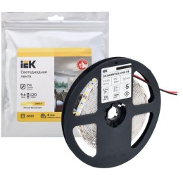 Лента светодиодная LED LSR-2835WW120-9.6-IP20-12В (уп.5м) IEK LSR1-1-120-20-3-05