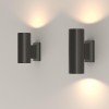 Светильник Bowery 1х50Вт GU10 IP54 бра настен. Maytoni O574WL-01B