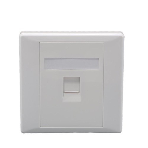 Панель лицевая 1 порт 80х80 Keystone шторка (DIY) SUPRLAN 10-0333-1