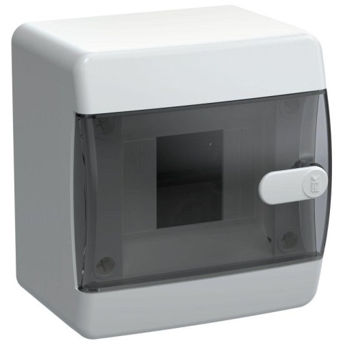 Корпус ЩРН-П-4 UNION Compact IP41 черн. прозр. дверь пластик. IEK UIC-KP12-N-04-41-K01