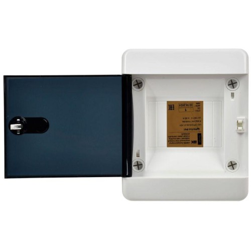 Корпус ЩРН-П-4 UNION Compact IP41 черн. прозр. дверь пластик. IEK UIC-KP12-N-04-41-K01