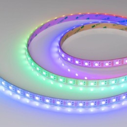 Лента светодиодная SPI-P-B60-12mm 12V RGB-PX1-BPT 8Вт/м IP66 5060 герметичная бегущий огонь (уп.5м)