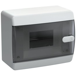 Корпус ЩРН-П-6 UNION Compact IP41 черн. прозр. дверь пластик. IEK UIC-KP12-N-06-41-K01