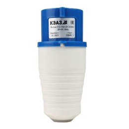 Вилка кабельная 013 16А 220AC 2P+PE 6ч IP44 КЭАЗ 222735