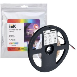 Лента светодиодная LED LSR-2835RGB54-4.8-IP20-12В (уп.5м) IEK LSR1-3-054-20-3-05
