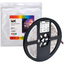 Лента светодиодная LED LSR-2835RGB54-4.8-IP65-12В (уп.5м) IEK LSR1-3-054-65-3-05