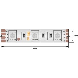 Лента светодиодная стандарт 5050 60LED/м 14.4Вт/м RGB 12В IP68 (уп.5м) SWG Standard 00-00001845