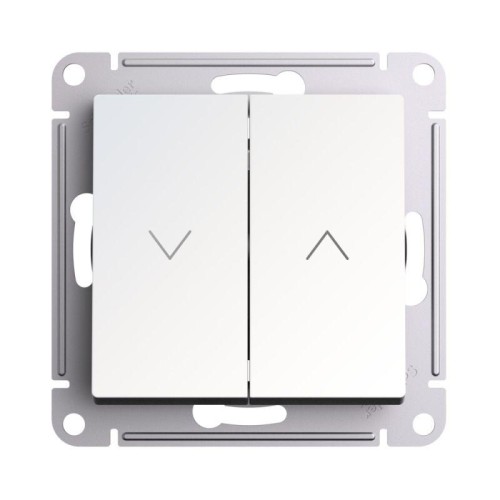 Выключатель для жалюзи 2-кл. AtlasDesign 10А механизм жемчуж. SE ATN000419