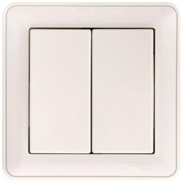 Выключатель 2-кл. СП W59 16А IP20 в сборе бел. SchE VS516-252-18