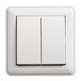 Выключатель 2-кл. СП W59 16А IP20 в сборе бел. SchE VS516-252-18