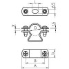 Скоба крепежная дистанционная d63мм 733 63 V4A OBO 1361683