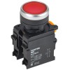 Кнопка d22мм 1НО+1НЗ MASTER красн. IEK MI-BT60-11-3-22-K04