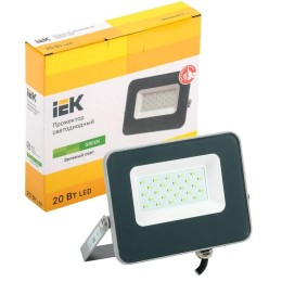 Прожектор светодиодный СДО 07-20G green IP65 сер. IEK LPDO7G-01-20-K03