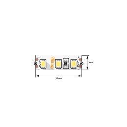 Лента светодиодная стандарт 2835 120LED/м 12Вт/м 12В IP20 со скотчем 3М нейтр. бел. (уп.5м) SWG Stan