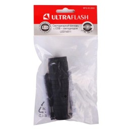Фонарь LED16011 3хR03 COB LED 3Вт пластик. черн. (блист.-пакет) Ultraflash 14773