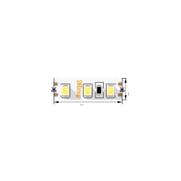 Лента светодиодная стандарт 2835 120LED/м 12Вт/м 12В IP20 со скотчем 3М тепл. бел. (уп.5м) SWG Stand
