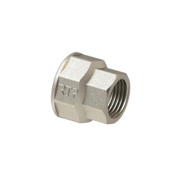 Муфта переходная латунь внутр. резьба 2х1дюйм 1/2дюйм никель RTP 29281